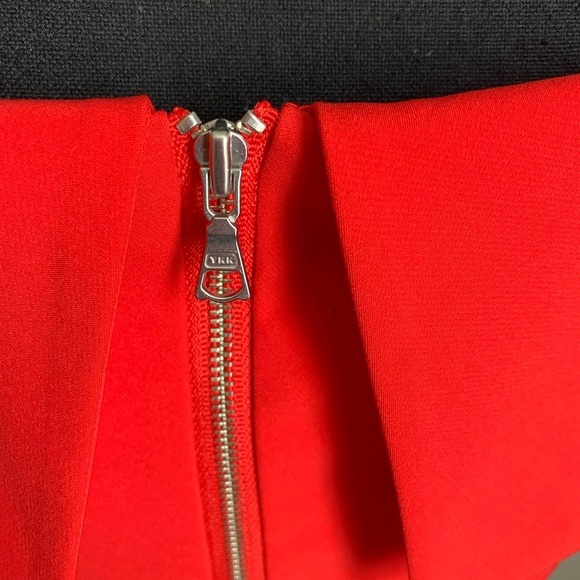 Bardot Red Bella Tulip Hem Dress Size 6/S - Picture 10 of 16